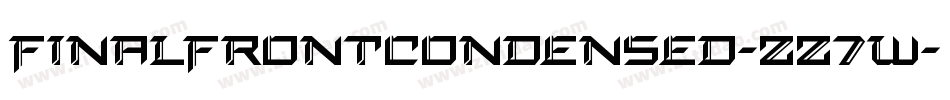 FinalFrontCondensed-zz7w字体转换
