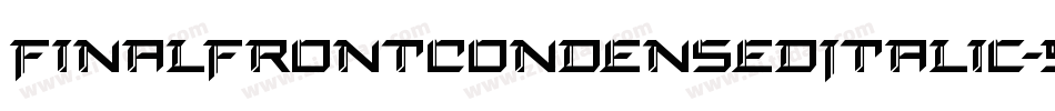 FinalFrontCondensedItalic-5ZBZ字体转换