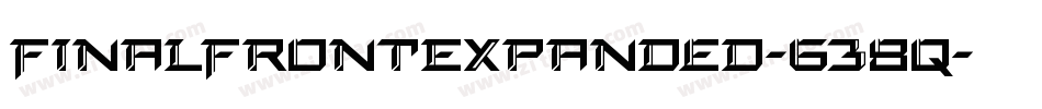 FinalFrontExpanded-638q字体转换