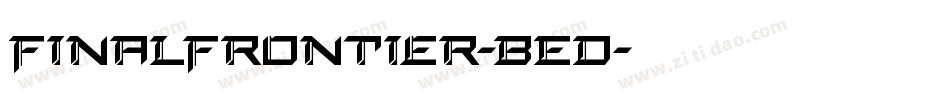 FinalFrontier-BEd字体转换