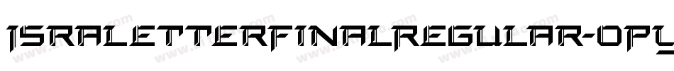 IsraletterFinalRegular-0PY9字体转换
