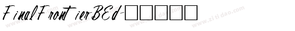 FinalFrontier-BEd字体转换
