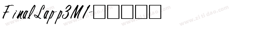 FinalLap-p3M1字体转换