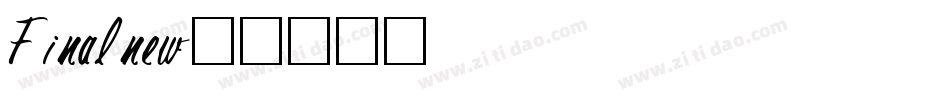 Finalnew字体转换