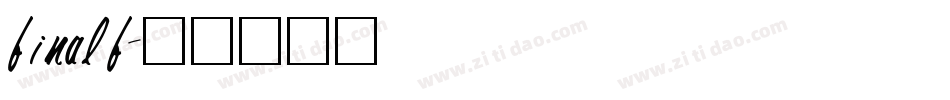 finalf字体转换