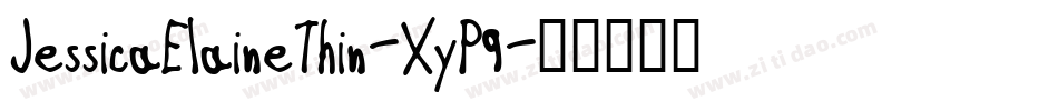 JessicaElaineThin-XyP9字体转换