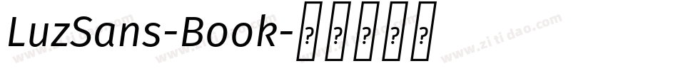 LuzSans-Book字体转换