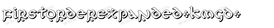 FirstOrderExpanded-KmGD字体转换