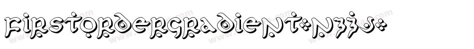 FirstOrderGradient-nzZJ字体转换