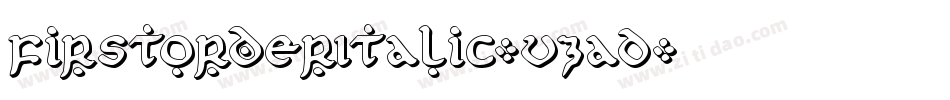 FirstOrderItalic-vzaD字体转换