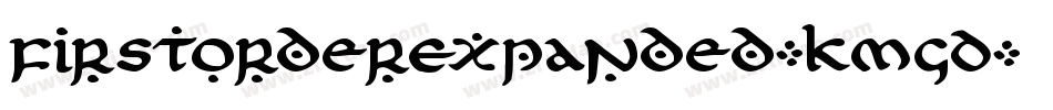 FirstOrderExpanded-KmGD字体转换