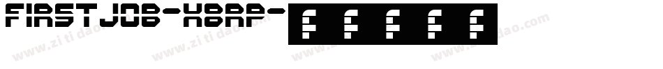 FirstJob-X8rP字体转换