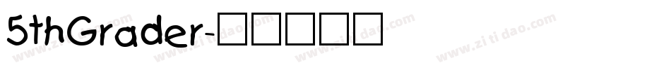 5thGrader字体转换
