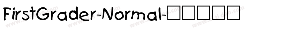 FirstGrader-Normal字体转换