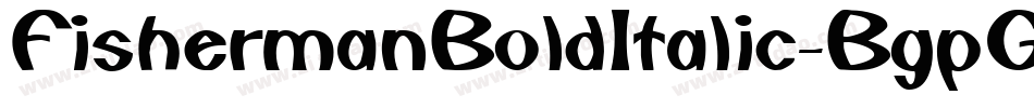 FishermanBoldItalic-BgpG字体转换