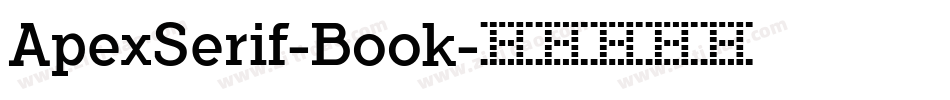 ApexSerif-Book字体转换