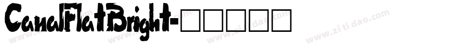 CanalFlatBright字体转换