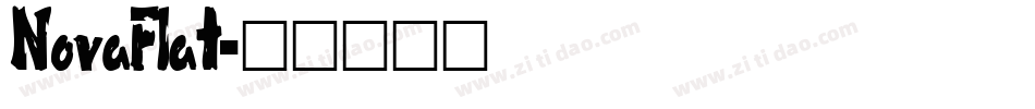 NovaFlat字体转换
