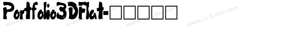 Portfolio3DFlat字体转换