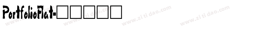 PortfolioFlat字体转换