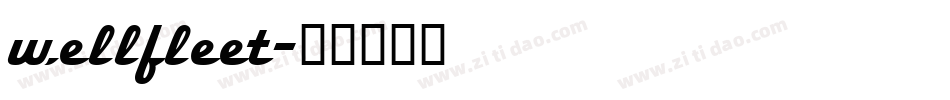 wellfleet字体转换