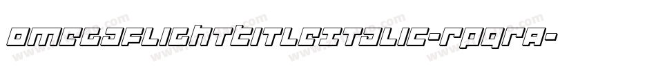 OmegaFlightTitleItalic-RpqRA字体转换