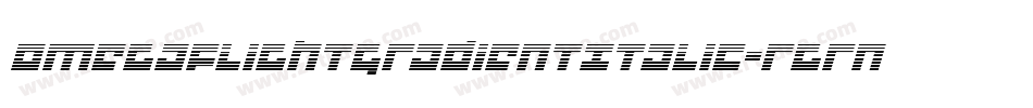 OmegaFlightGradientItalic-rgrny字体转换