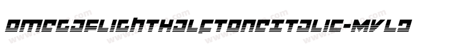 OmegaFlightHalftoneItalic-MVLDJ字体转换