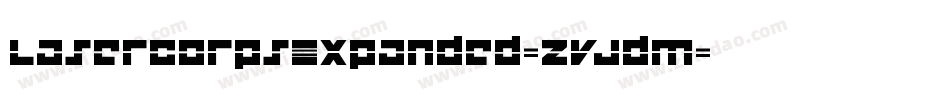 LaserCorpsExpanded-ZVJdm字体转换