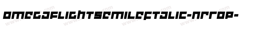 OmegaFlightSemiLeftalic-nRr0P字体转换