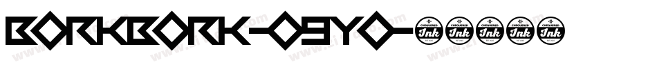 BorkBork-O9yO字体转换