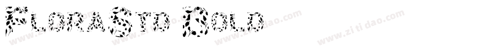 FloraStd-Bold字体转换