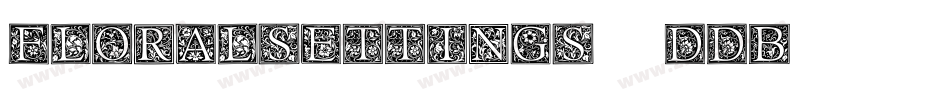 FloralSettings-1DdB字体转换