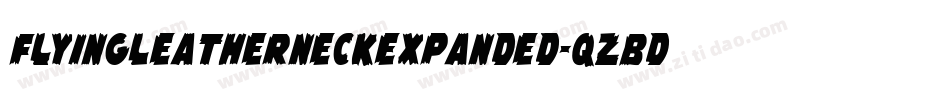 FlyingLeatherneckExpanded-qzBd字体转换