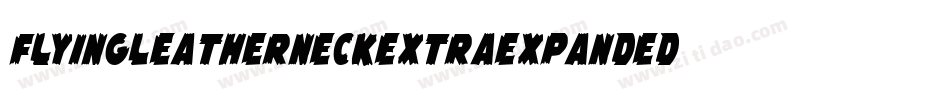 FlyingLeatherneckExtraExpanded-WnzA字体转换
