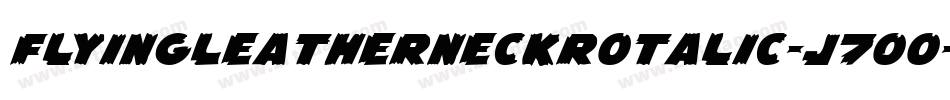 FlyingLeatherneckRotalic-J7Oo字体转换