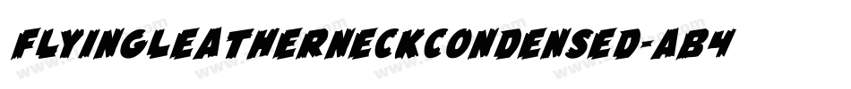 FlyingLeatherneckCondensed-AB4D字体转换