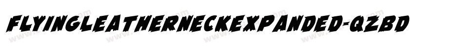 FlyingLeatherneckExpanded-qzBd字体转换