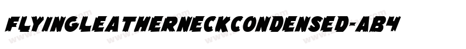 FlyingLeatherneckCondensed-AB4D字体转换