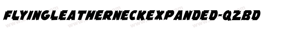 FlyingLeatherneckExpanded-qzBd字体转换