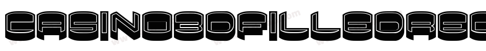Casino3DFilledRegular-EaqRj字体转换