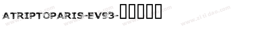 ATripToParis-ev93字体转换