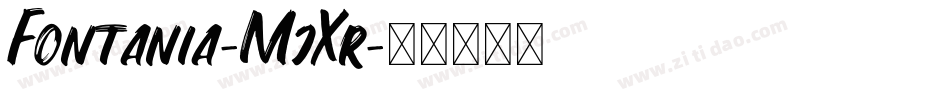 Fontania-MjXr字体转换