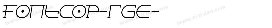 Fontcop-Rge字体转换