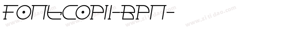 FontcopIi-Bpn字体转换