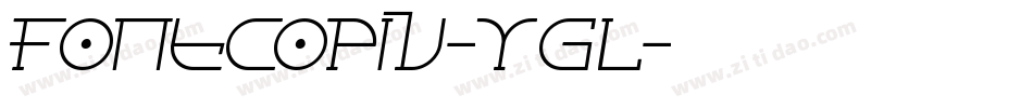 FontcopIv-YgL字体转换