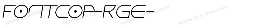 Fontcop-Rge字体转换