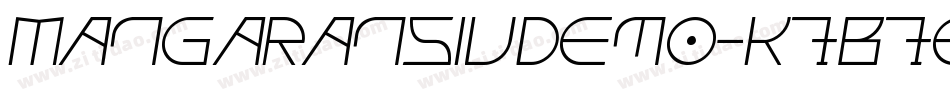 MangaransIvDemo-K7B7e字体转换