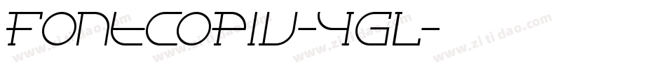 FontcopIv-YgL字体转换
