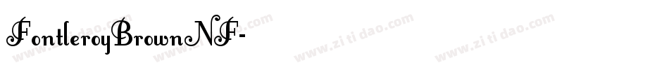 FontleroyBrownNF字体转换